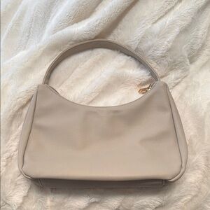 SHEIN Cream Minimalist Shoulder Bag
